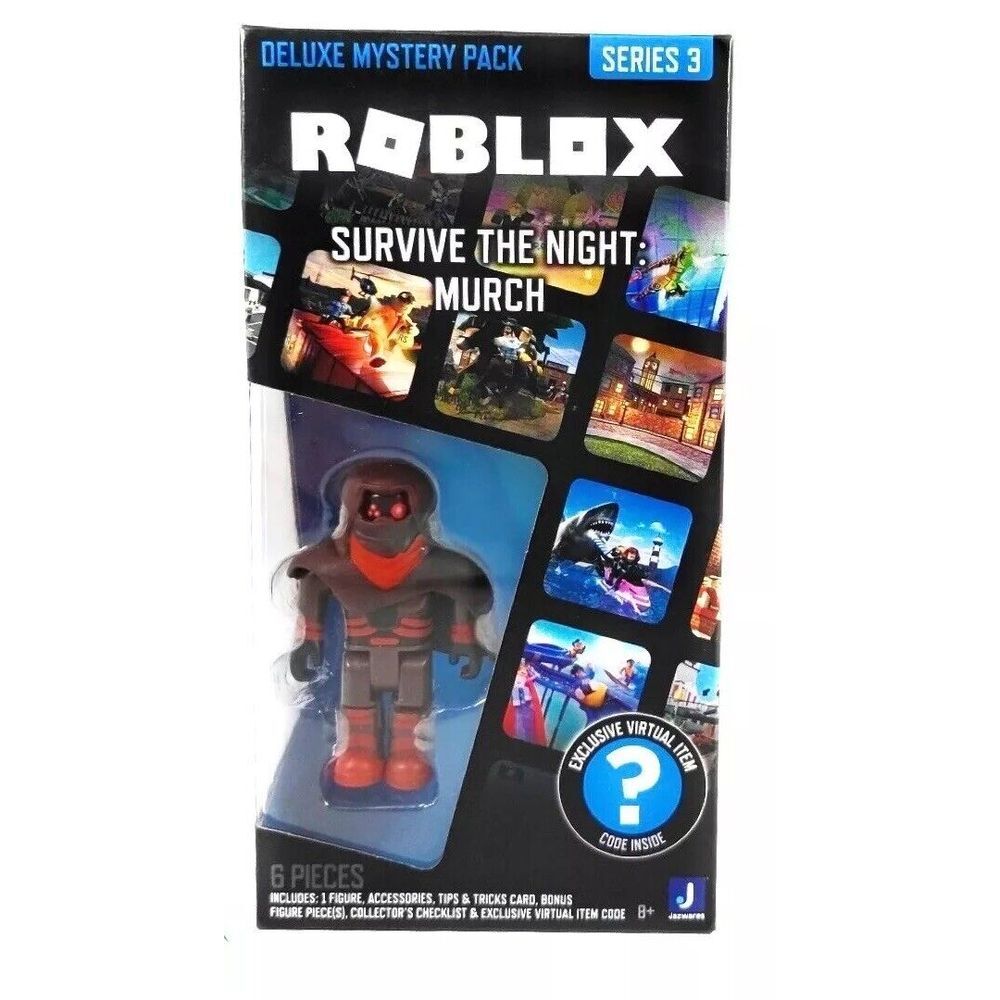 Roblox Deluxe Mystery Pack Series 3 Survive the‎ Night: Murch & Virtual Item NIB